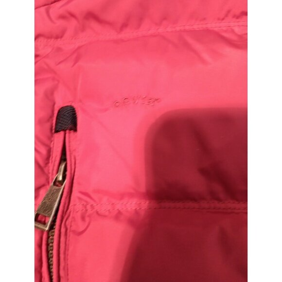 Vintage Orvis Men’s Puffer Vest Size Med Red Full Zip Duck Down - Picture 3 of 6